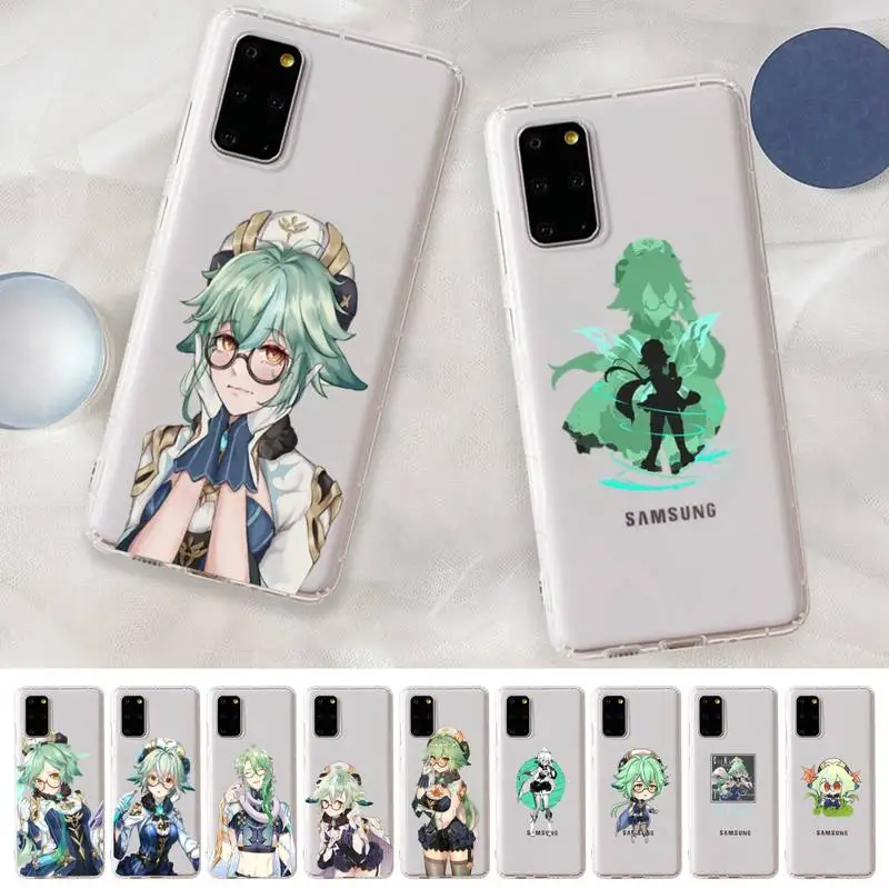 

Sucrose Genshin Impact Phone Case For Samsung A 10 20 30 50s 70 51 52 71 4g 12 31 21 31 S 20 21 plus Ultra