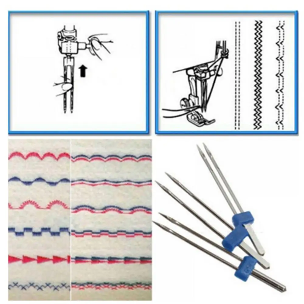 3pcs/set 2/3/4MM Double Twin Needles Pins For Household Multi-Functional Sewing Machine Accessories multifuctional fittings | Дом и сад