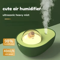 cute air humidifier nano mist sprayer diffuser avocado shape usb charging fogger mist maker home office mini air humidifier