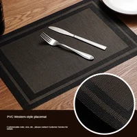 set of 46810 pvc washable placemats for dining table mat non slip placemat set in kitchen accessories cup coaster wine pad