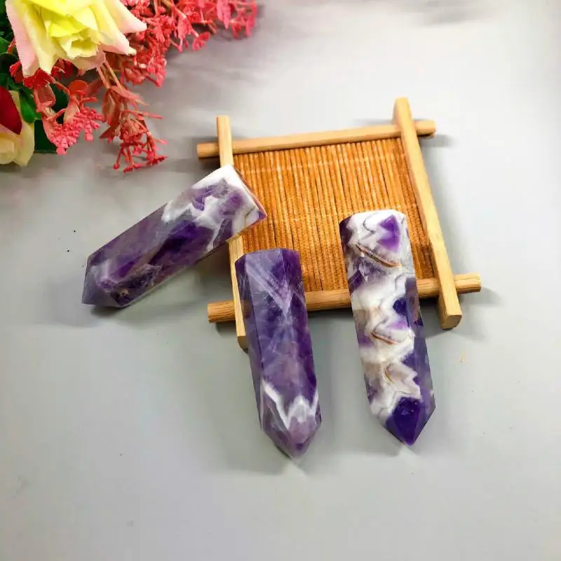 

Natural amethyst stone Natural Amethyst Crystal Point Mineral Ornament Healing Home Decoration Study Room Decoration DIY Gifts