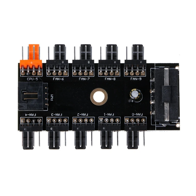 IDE Molex 1-10 Way PWM вентилятор концентратор 4-контактный 12 В блок питания адаптер PCB |