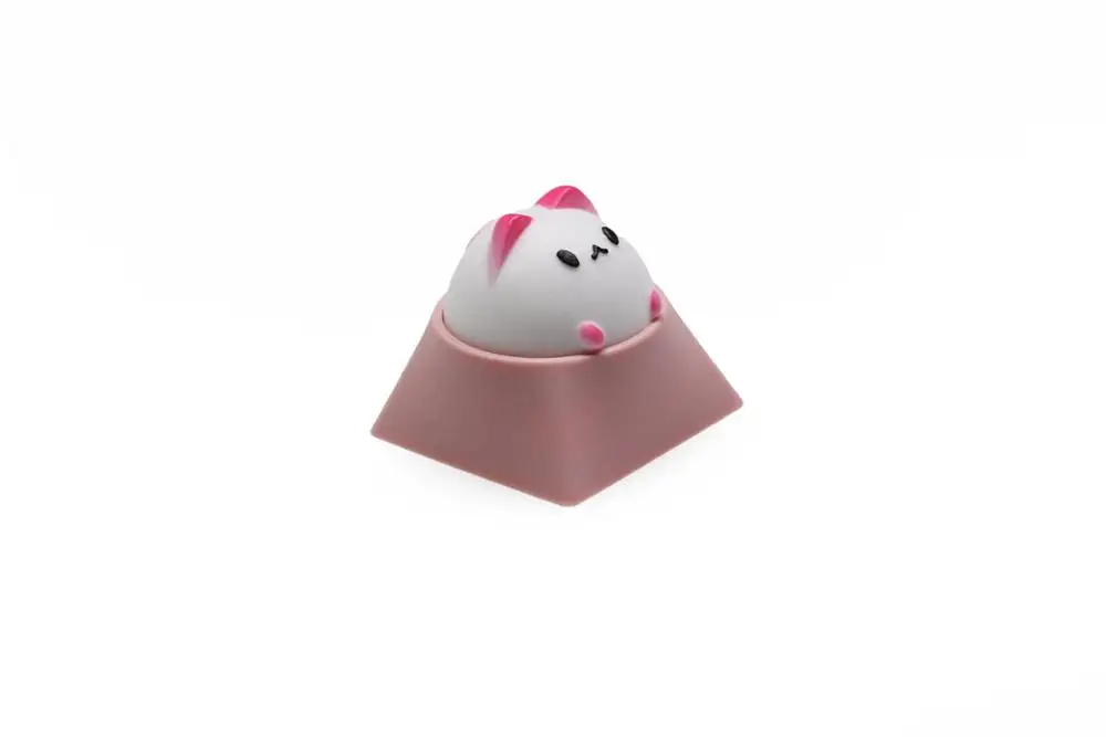 Pink White for HHKB Молоток BUBBLE CAT ARTISAN KEYCAP совместим с переключателями Cherry MX Topre HHKB и клонами черный желтый зеленый синий красный розовый - Цвет: Pink White for HHKB