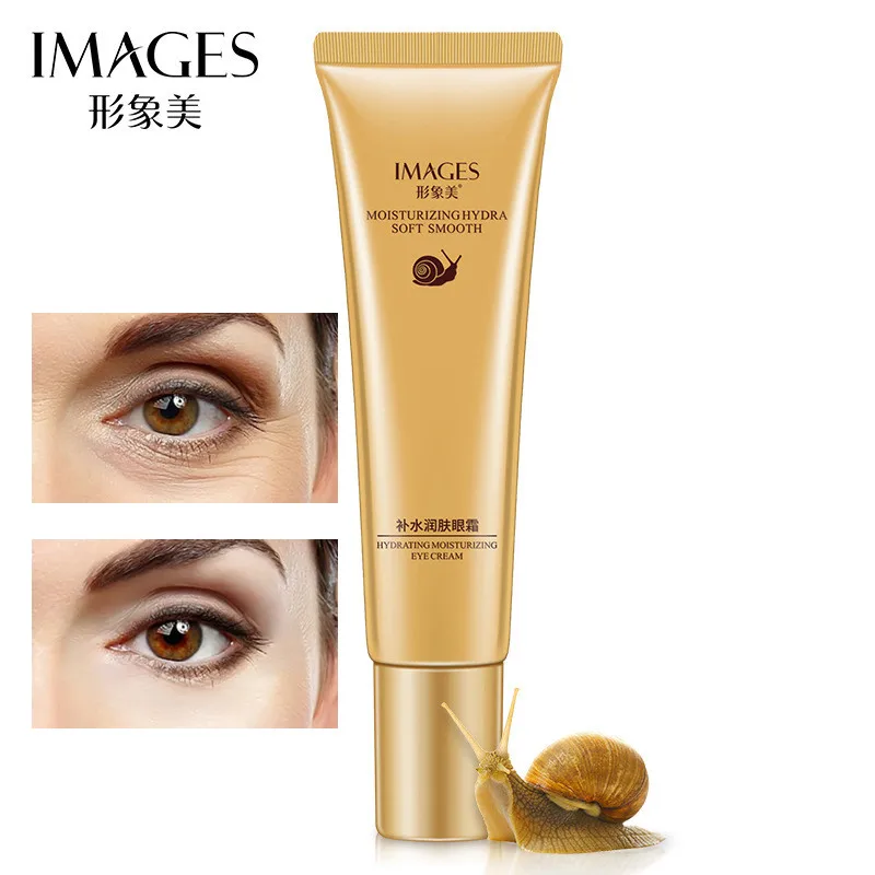 IMAGES Women Snail Eye Cream Whitening Moisturizing Anti-aging Wrinkle Remove Dark Circles Snail Cream Eyes Skin Care