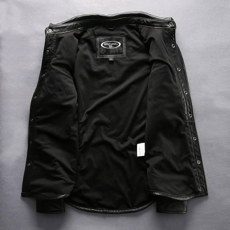 Мужская верхняя одежда HA-2 из коровьей кожи винтажная куртка воловьей |