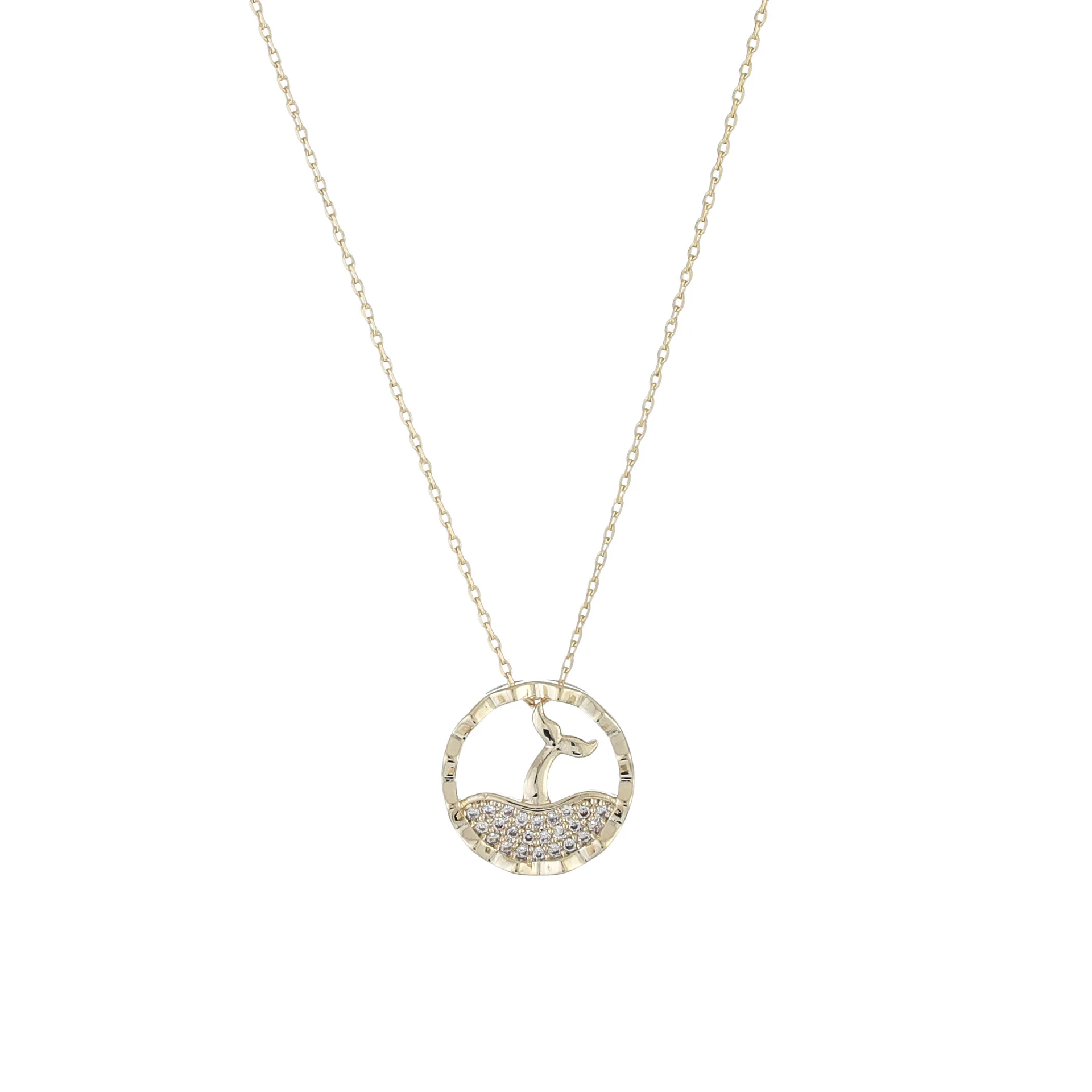 

korean Style Fish Tail Pendant Necklace for Female Exquisite Gold Chain Necklace Choker Party Jewelry Accessories Gift