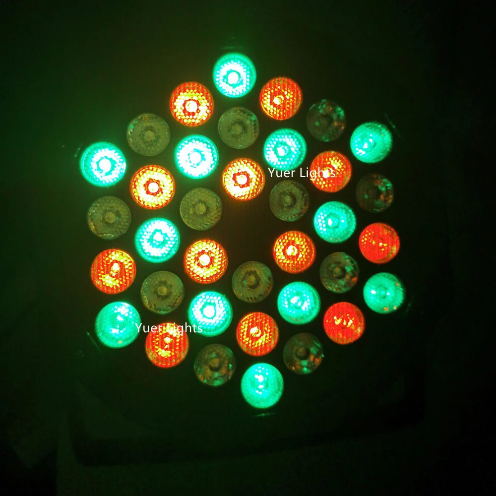 1 шт./лот светодиодный Par огни 36X 3W RGB светодиодный сценический свет DMX512 Par огни подходят для дискотеки DJ проектор машины вечерние украшения для дома