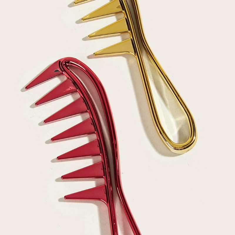 

E7CF широкозубчатая расческа Антистатическая расческа фотоинструмент для укладки