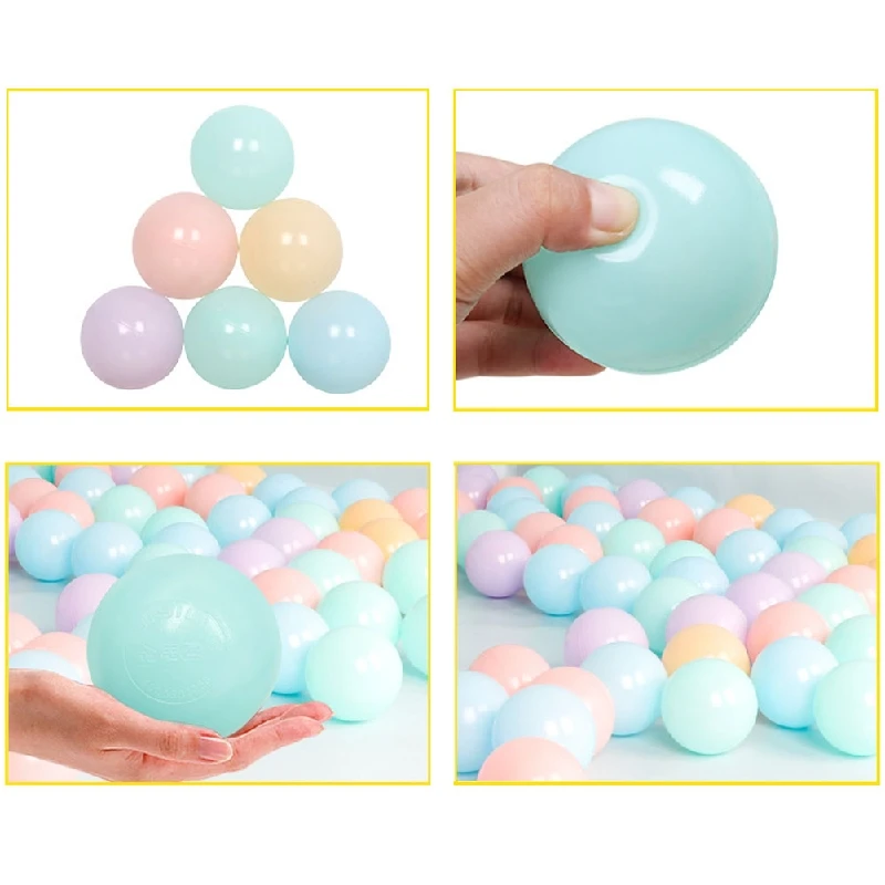 

30 Pc Color Random Ocean Ball Wave Ball 6.5cm Color Baby PE Toy Non-Toxic Ball Marine Ball Baby Ball Child Thickening Carto Q8P8