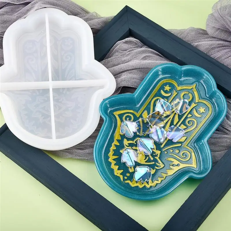 

Поднос для хранения "сделай сам", форма из смолы, глаз Фатимы Божьей, УФ-эпоксидная силиконовая форма, домашний декор, ремесло