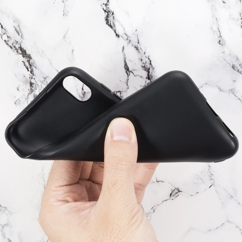 Black Soft Silicone Чехол для телефона из искусственной кожи с текстурой под дерево для huawei Honor 8 S, флип-чехол для huawei Y5, деловой чехол-кошелек, Мягкая силиконовая задняя крышка - Цвет: Black Soft Silicone