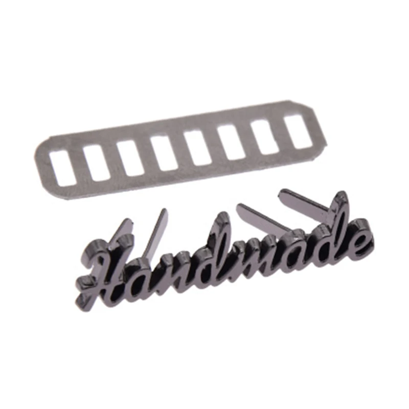 10 шт. ручной работы буквы металлические этикетки для джинсов обувь сумки бирки DIY