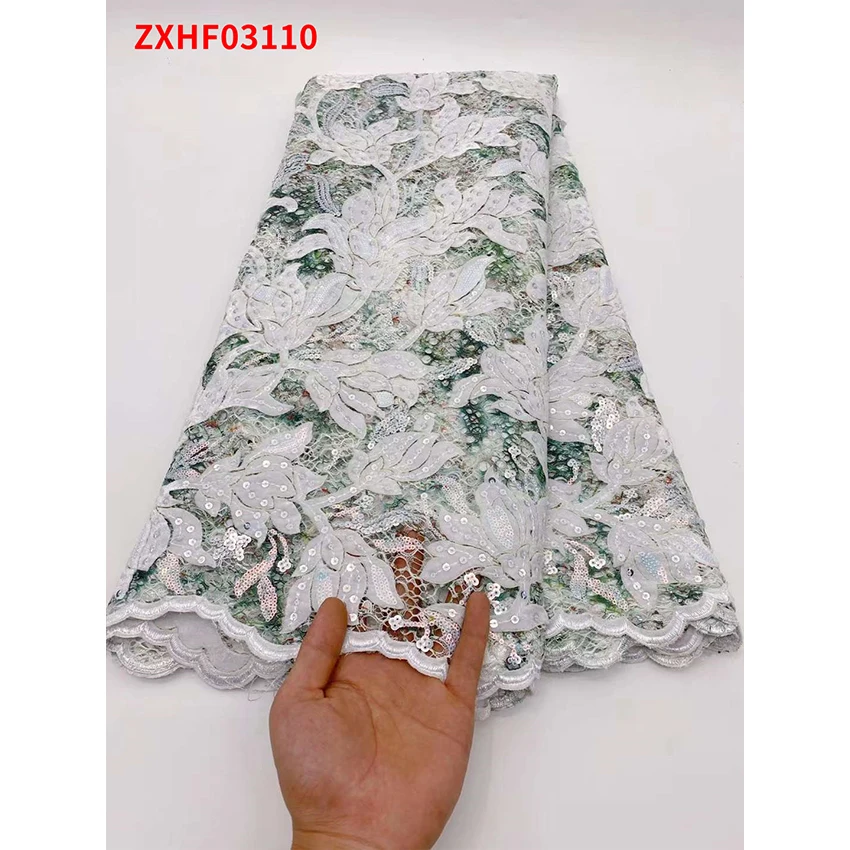 Фототкань изысканная нигерийская Женская тюль Экологически чистая швейная