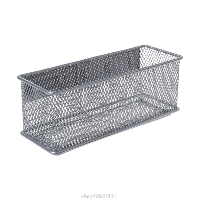 

Durable Refrigerator Wire Mesh Magnetic Basket Storage Box Kitchen Cabinet Sundries Pen Makeup Organizer N16 20 Dropshipping
