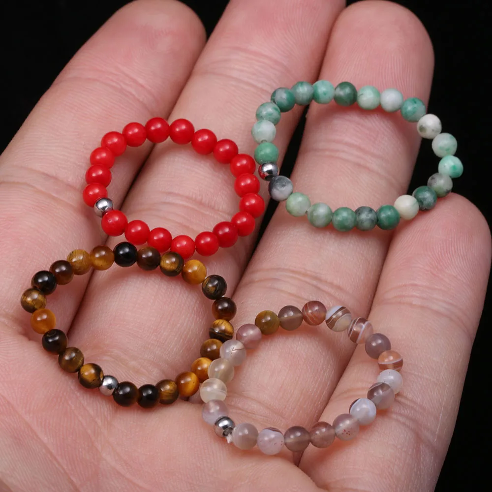 3 мм натуральный камень Агаты хрустальные бусины кольца круглые кварцевые ручной