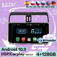 128g carplay screen multimedia stereo android 10 player for toyota prado 2018 2019 gps navigation audio radio receiver head unit