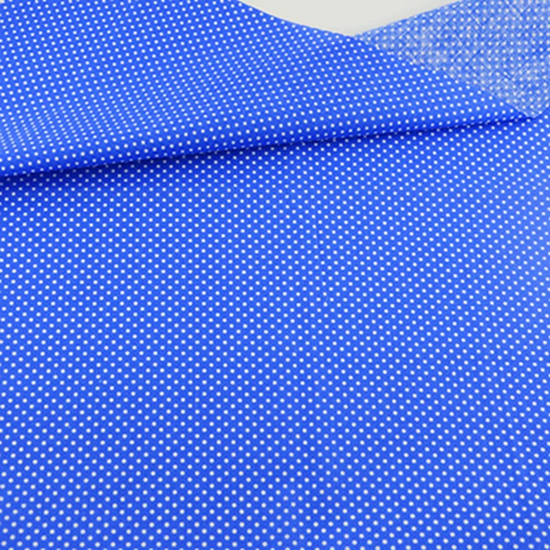 Teramila темно синий белый горошек хлопчатобумажный текстиль для шитья ткани дизайн