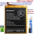 Аккумулятор для Huawei Honor 8, 6C Pro, 7A Pro, 7C Pro, 5C, P9, G9, P10, P20 Lite, V9 Play, Y6 3600, Y6 Prime 2018, P Smart, Y7 PRO 2018, 2018 мАч