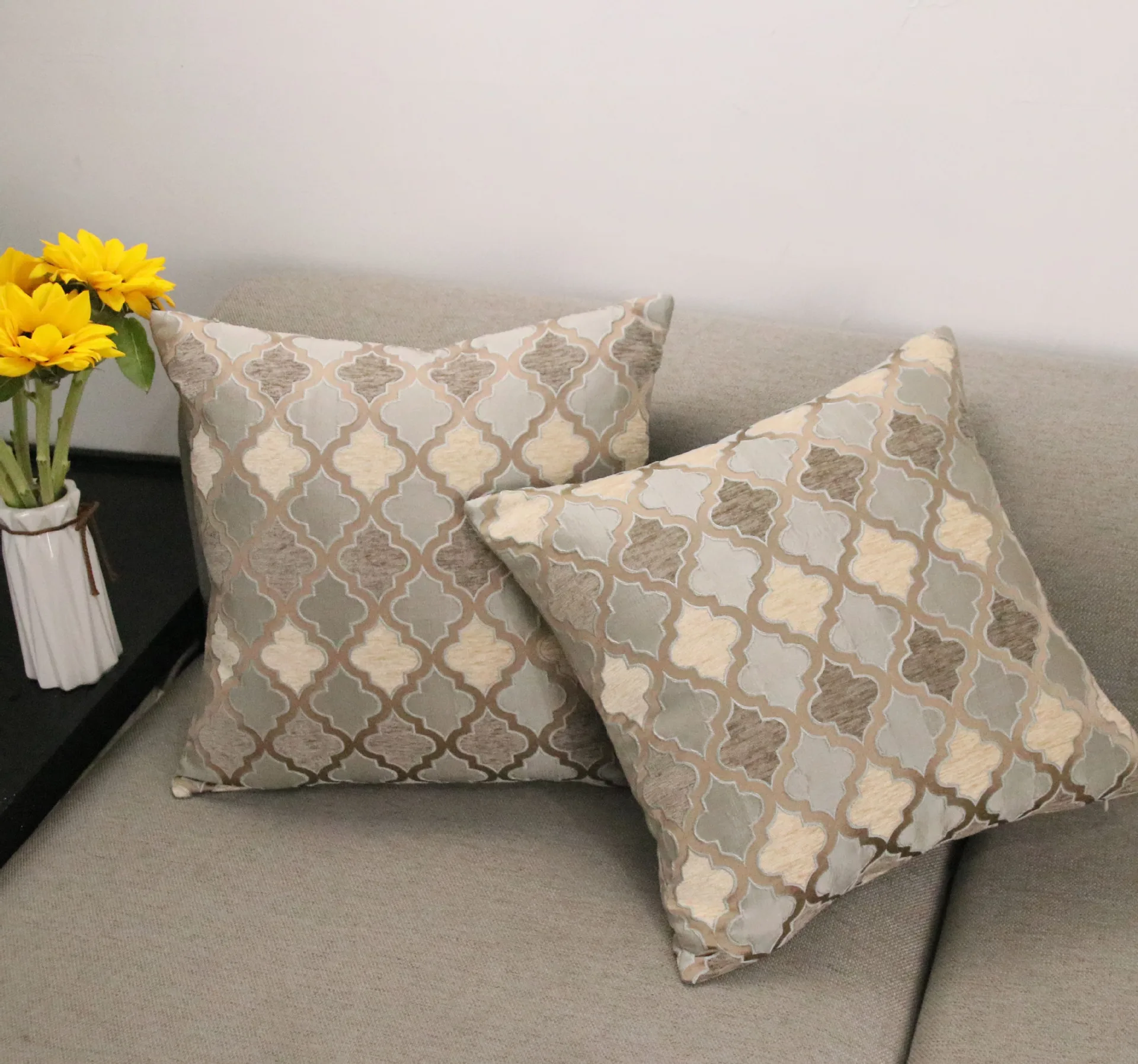 Синель Европейский Стиль трехмерный рельефный алмаз сетчатая наволочка