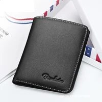 bison denim 2021 mini black purse for men genuine leather mens wallets thin male wallet card holder cowskin soft small purses