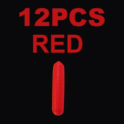 12pcs Red JIGEECARP 12 шт. пенопластовая баллонная установка поплавок EVA для рыбалки Поплавковый наконечник визуальные бобы красный оранжевый желтый зеленый клемма принадлежности - Цвет: 12pcs Red