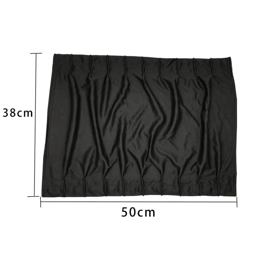 

Sunshade Drape Anti-UV Cloth Adjustable Black Car Window Sunshade Visor for SUV