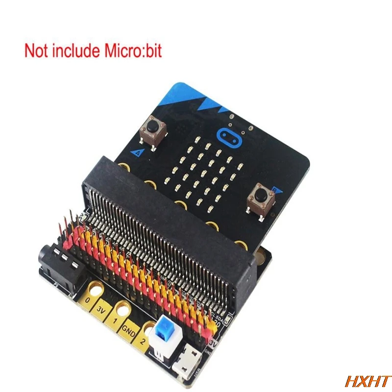 Плата расширения Microbit IO BIT V2.0 micro:bit горизонтальная плата адаптера начального