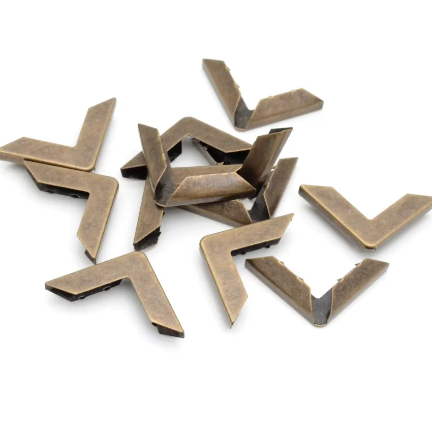 25 шт. Альбомы для скрапбукинга меню папка угловые протекторы серебристого цвета