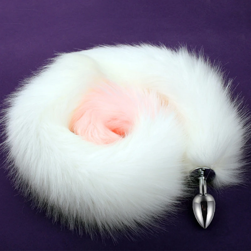 78cm Super Long Fox Tail Anal Plug Metal Fake Furry Butt BDSM Flirt Anus Cosplay Role Adult Games Sex Toys For Women | Красота и