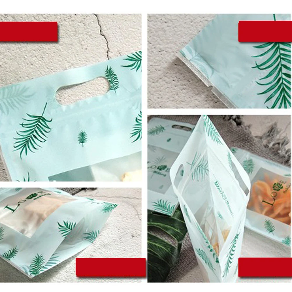 1/50 шт. хрустящих снежинок сухие пакетики для овсяного печенья матовая