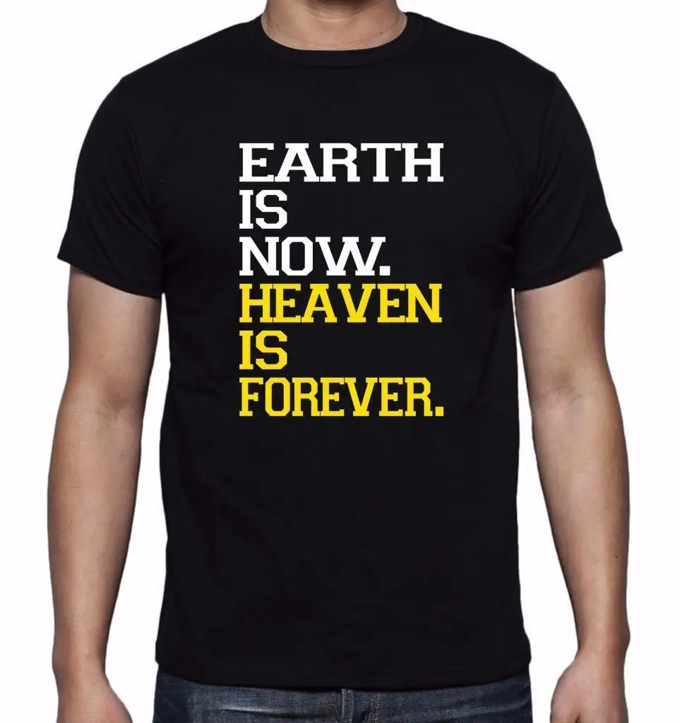 СЗ для мужчин печатных земля в настоящее время неба навсегда JUSUS Любовь Крест