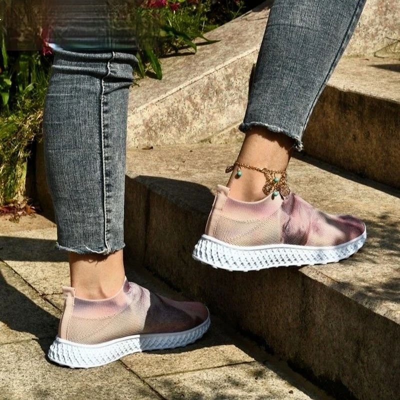 

2021 New Fashion Women's Shoes Color Matching Breathable Vulcanized Shoes Women's Sneakers Spring Comfortable Mesh Casual Shoes