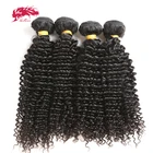 Монгольские кудрявые натуральные человеческие волосы, пучок Али, королева, бразильские человеческие волосы, двойное наращивание волос, естественный цвет