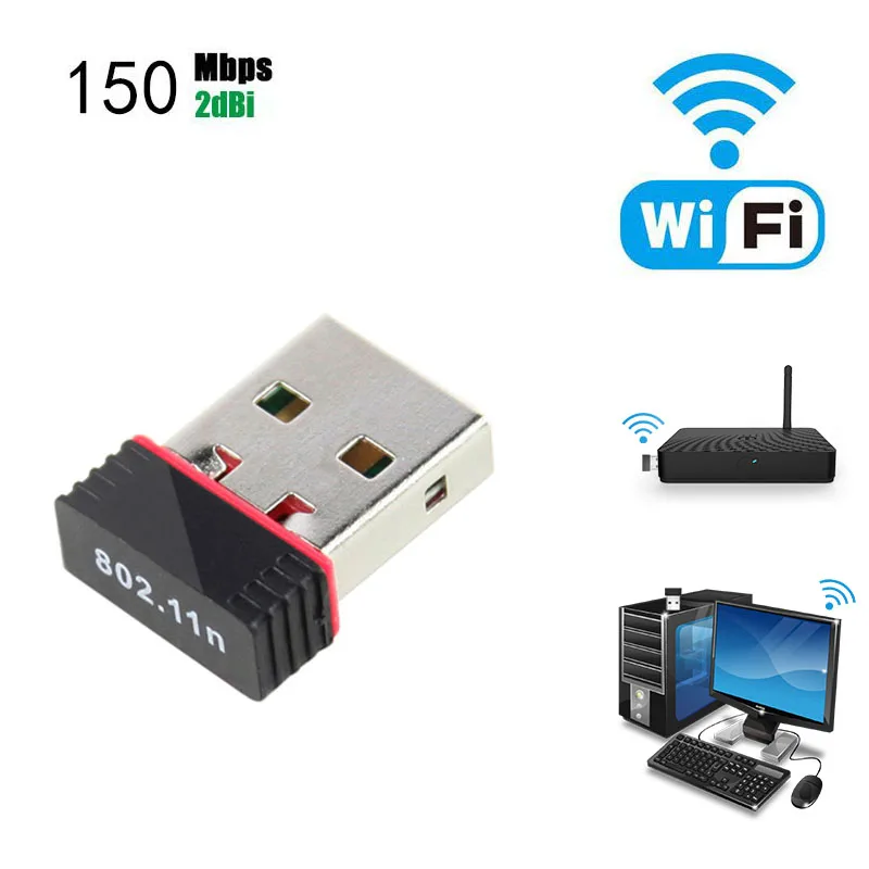 Бесплатный драйвер USB Wifi адаптер 600 Мбит/с Wi Fi 5 ГГц антенна ПК локальных сетей