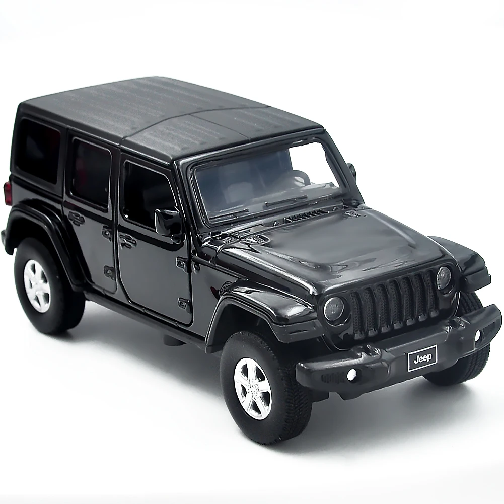 

Модель автомобиля из сплава 1:32 для Jeep Wrangler Rubicon, Литые и игрушечные металлические внедорожники, модель автомобиля, имитация звука и светильн...