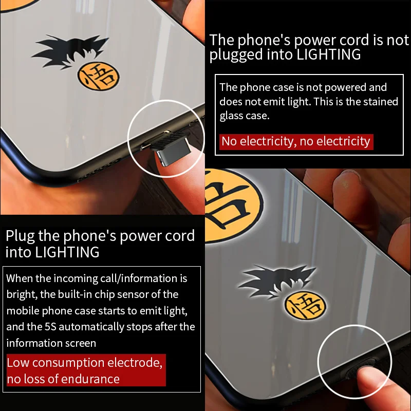 Умный силиконовый чехол Mofi со светодиодной подсветкой для iPhone XR XS MAX стеклянный с