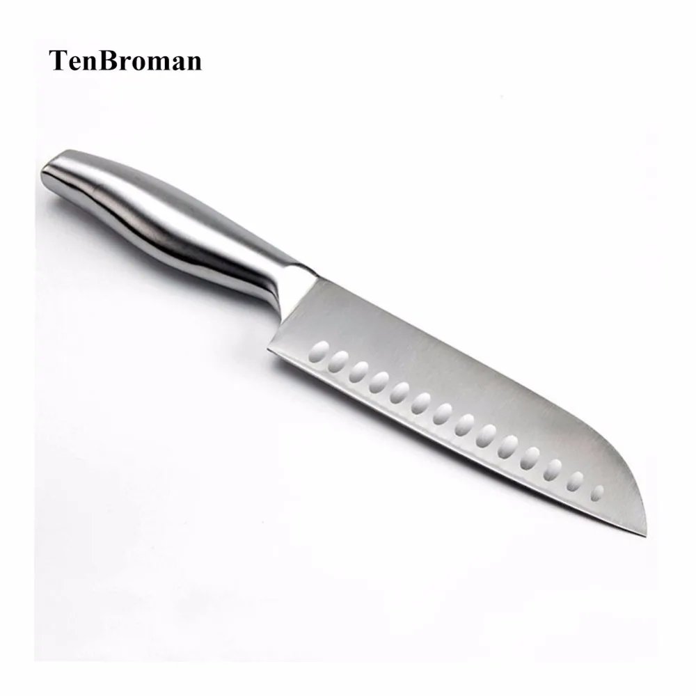 Кухонный нож шеф-повара TENBROMAN из нержавеющей стали в японском стиле для резки