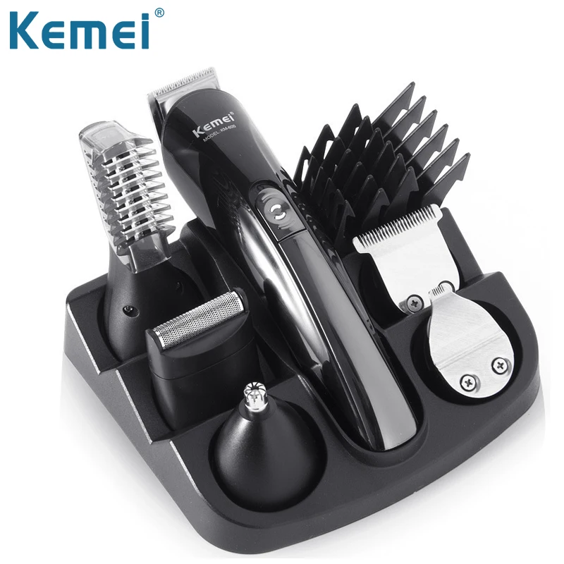 Kemei 7 в 1 триммер для мужчин Борода Ухо Нос машинка стрижки волос Мужская бритва