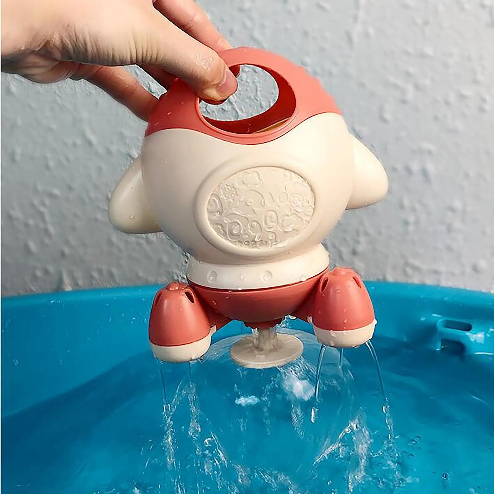 

Children Bath Swimming Pool Splashing Toys Summer Rotating Spray Rocket Shower Bathing Water Spray toy For children free