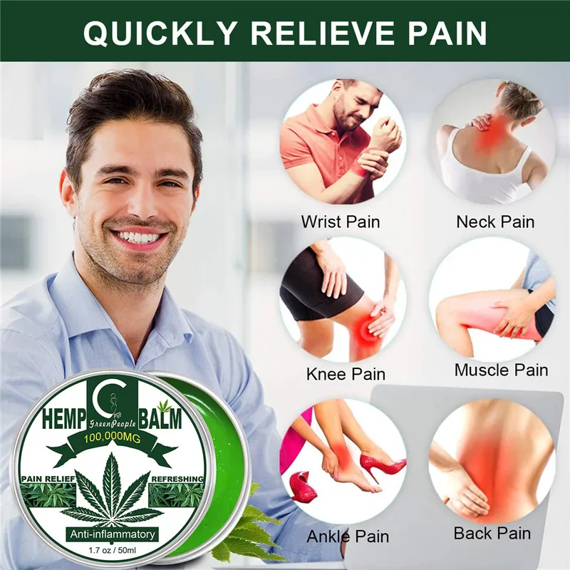 GPGP Greenpeople CBD масло конопли крем экстракт семян для облегчения боли в шее