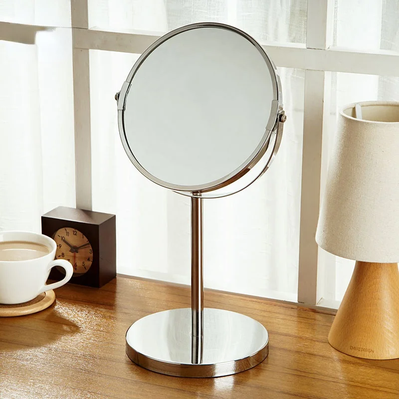 

2021 new round lace wall-mounted mirror home decoration wall mirror bedroom mirror round glass high-quality standing mirror