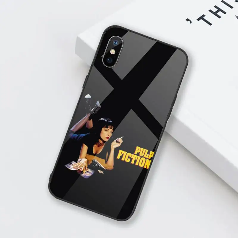 

TV Pulp Fiction Phone Case Tempered glass For iphone 6 6S 7 8 plus X XS XR 11 12 mini PRO MAX