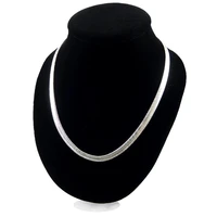 6mm flat snake chain necklace 16 18 20 22 24inch 925 sterling silver necklace for women men unisex jewelry wholesale