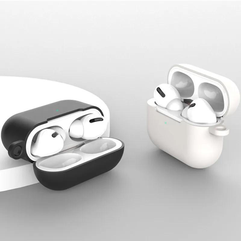 Силиконовый чехол для Airpods Pro 2019 дюйма противоударный Air Pods беспроводные Bluetooth