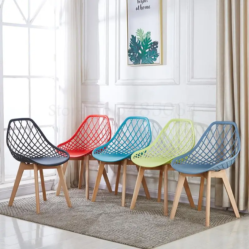 Simple Fashion Modern Creative Desk Chair Back Nordic Home Computer Solid Wood Dining |