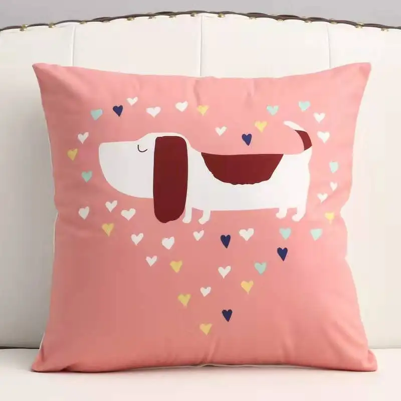 Мультяшная подушка из полипропилена и хлопка для дома путешествий необходимая