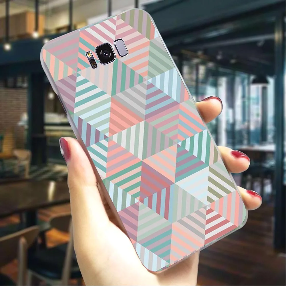 Чехол для телефона Samsung M20 Art Marble Pattern Cover Note 8 9 M10/M30 Galaxy S6/S7 Edge S8/S9/S10 Plus S10e Твердый |