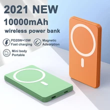 10000mAh Portable Magnetic Wireless Power Bank 15W Fast Mobile Phone Charger External Battery For iPhone 13 12 11 Pro Max Xiaomi