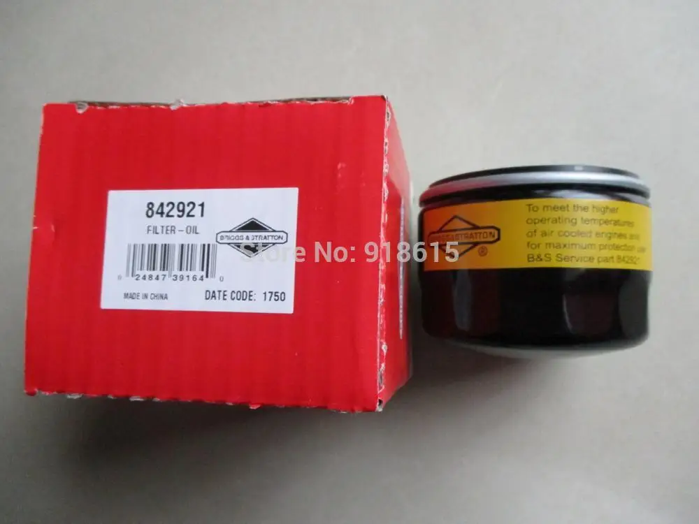 842921 OIL FILTER BRIGGS AND STRATTON GENERAPTR SPARE PARTS 18hp-31hp GENERATOR PARTS