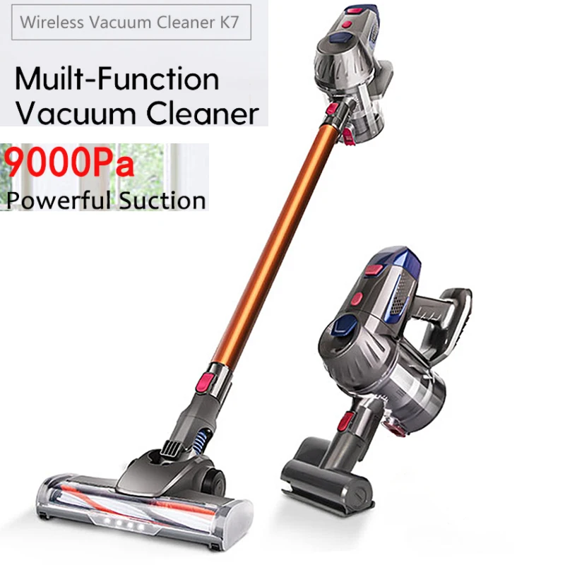 Умный ручной беспроводной пылесос портативный высокомощный 9000Pa сильный